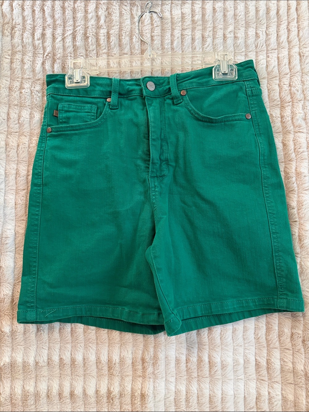 Judy Blue Emerald Green Denim Shorts